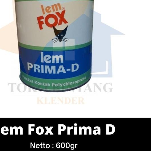 

✽ Lem FOX PRIMA D 600 GR ❂