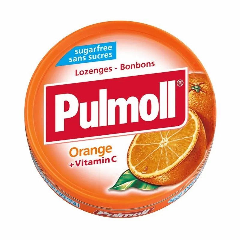 

PULMOLL ORANGE VIT C SUGARFREE 45gr permen candy bebas gula