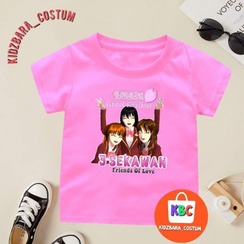 T-Shirt kaos anak sakura school simulator/ Baju anak sakura simulator