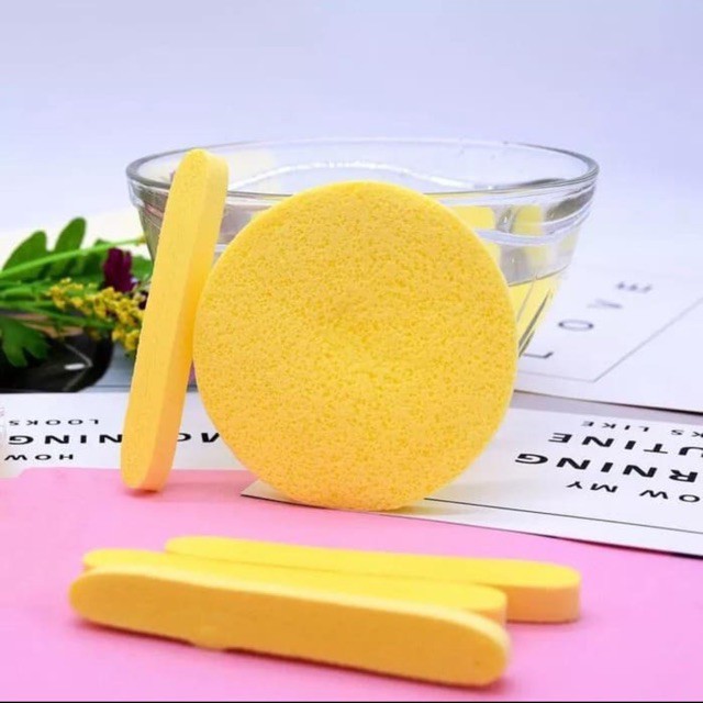 [ 6PC ]Sponge Kentang Facial Stick Cuci Muka / Spons Pembersih Muka / Compressed Sponge Facial