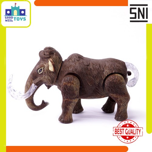 Mainan Robot Anak Gajah Mammoth Bersuara dengan Lampu Murah