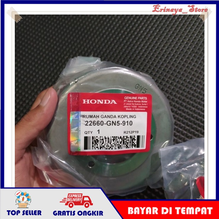 ORI AHM Mangkok Rumah Kampas Ganda Kopling Motor Honda Supra X Astrea Grand Legenda GN5 Original Old