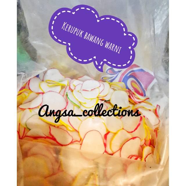 

Kerupuk Bawang warni