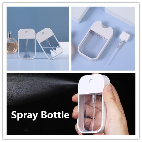 laristerus79 KOTAK SPRAY tempat botol sanitizer kotak bonus gantungan silicone botol spray square K012