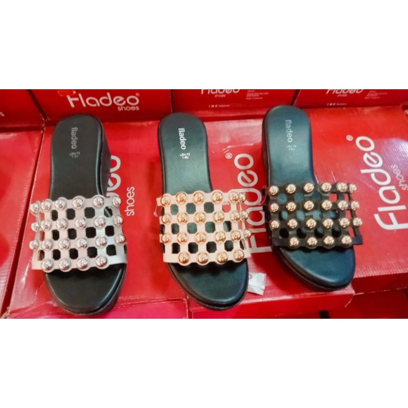 SANDAL WEDGES WANITA BRAND FLADEO/SANDAL KONDANGAN