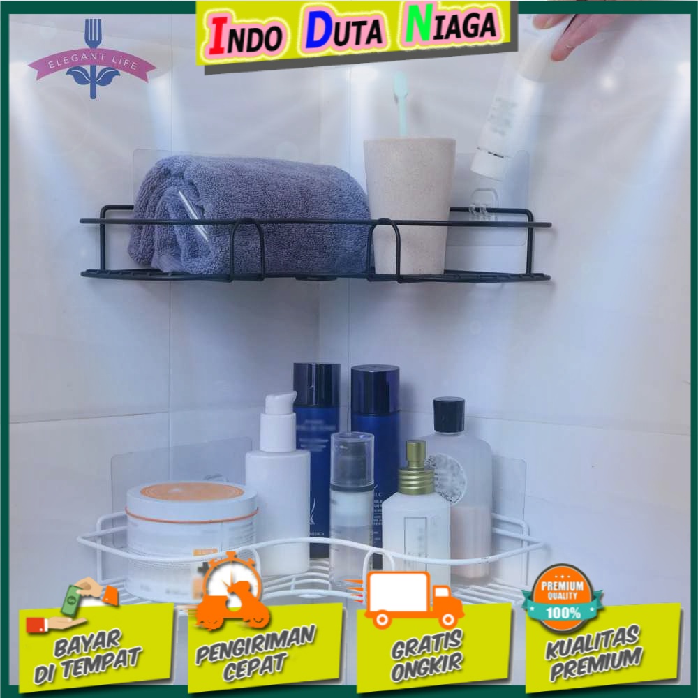 LemonBest Rak Sudut Kamar Mandi Triangular Bathroom Organizer Rack G49