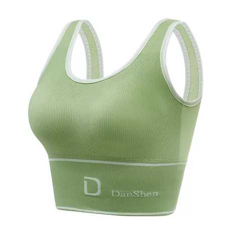 Sport Bra Gym TR58 Bra Olahraga Push Up Wanita Tanpa Kawat Sexy Import-HIJAU