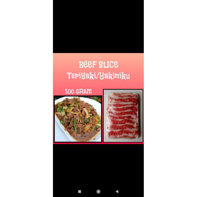 

slice beef Yoshinoya
