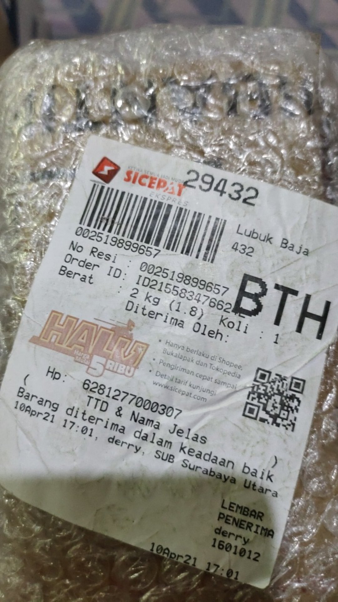 Globe Gembok Hitam 40mm