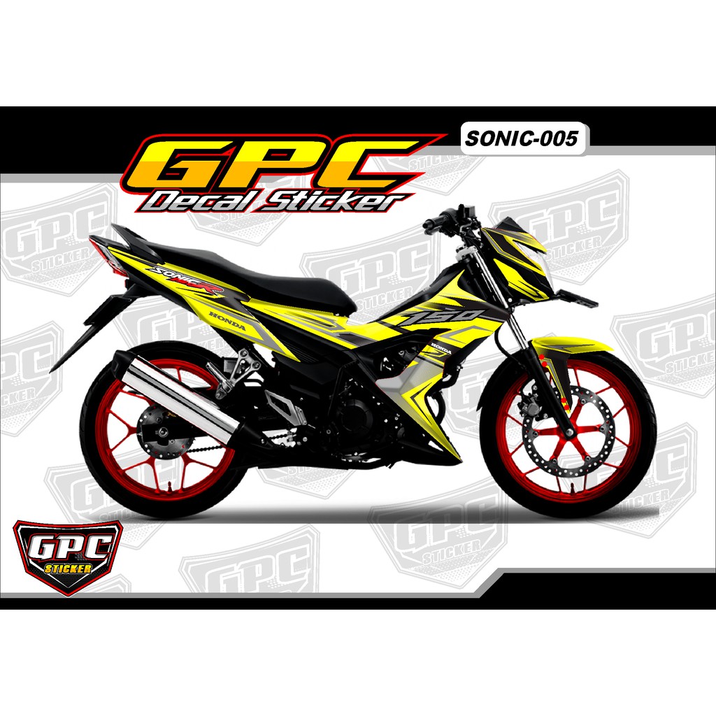 Jual Decal Sticker Honda Sonic 150 R Fullbody Custom Desain sonic GPC