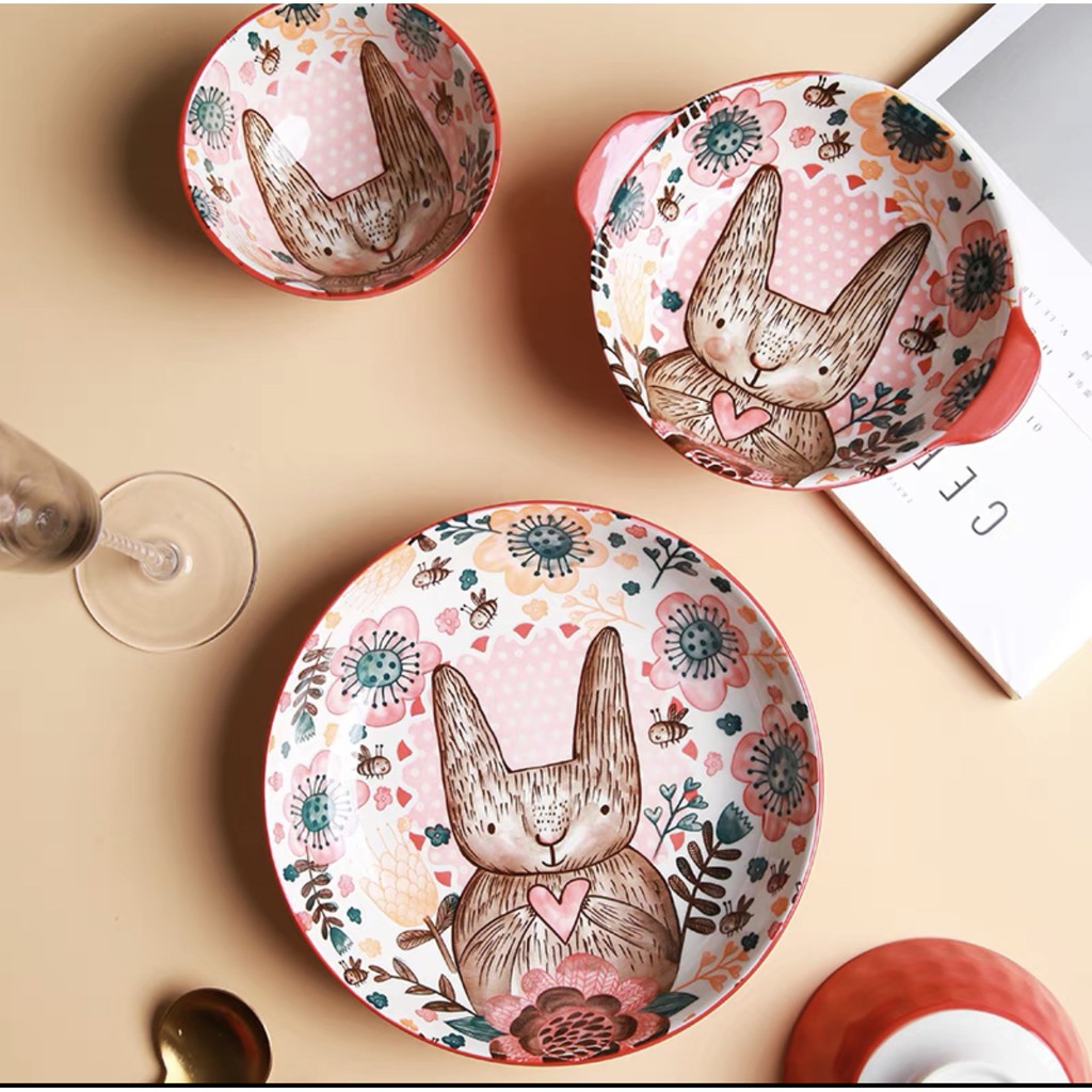 Mangkok Keramik Mangkuk Piring Keramik Piring Cantik Piring Mewah Piring Lucu Piring Set