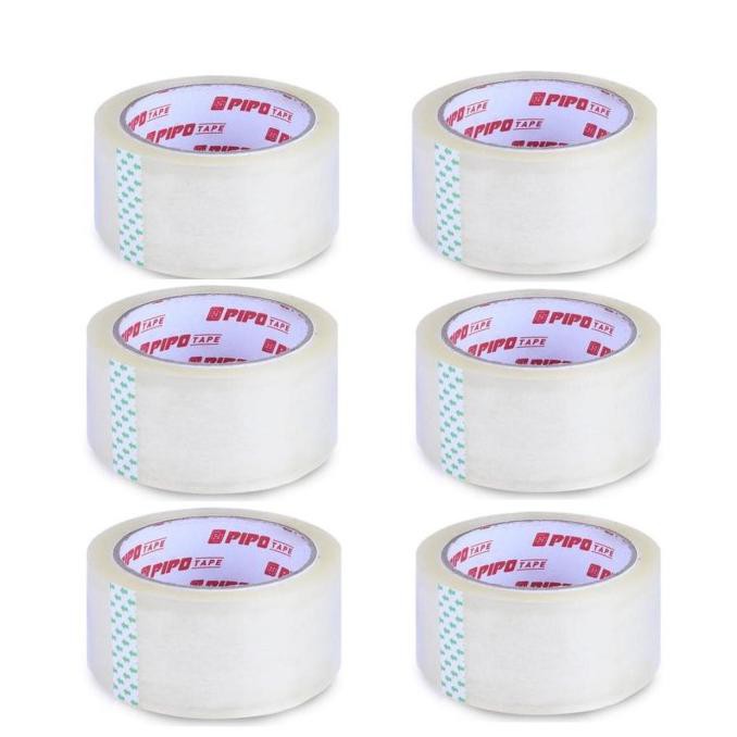 

Cuci Gudang Awal Tahun 6 pc PIPO Lakban murah kualitas bagus 60 yard 2 inch Promo Awal tahun