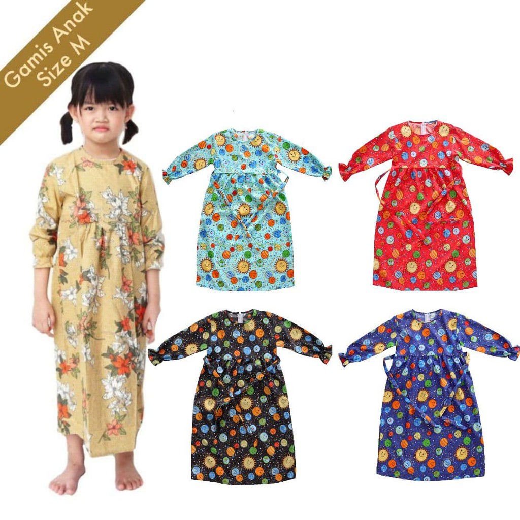 IZANY GAMIS ANAK SIZE M Saten Apple