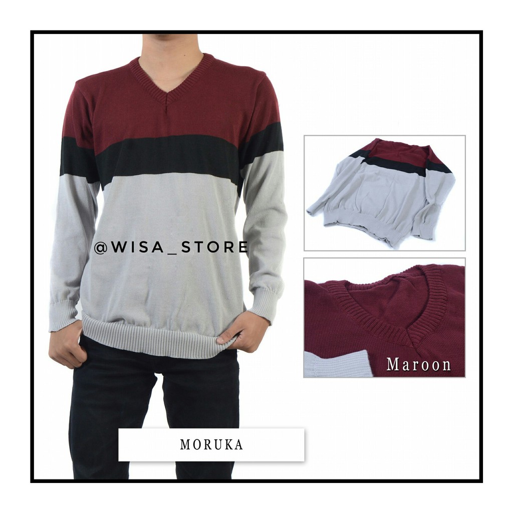 SWEATER KEKINIAN PRIA - BAJU RAJUT PRIA - OUTFIT KEKINIAN PRIA
