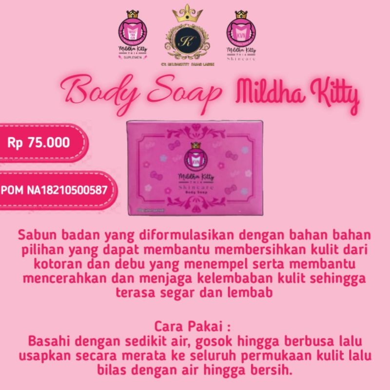 sabun Mildhakitty/sabun pemutih /sabun badan / sabun pemutih badan