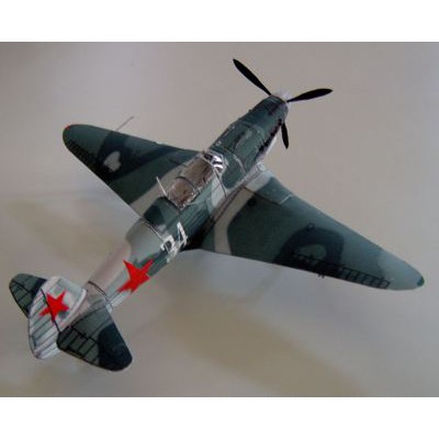 DIY Miniatur Papercraft Pesawat Tempur Yak-7b