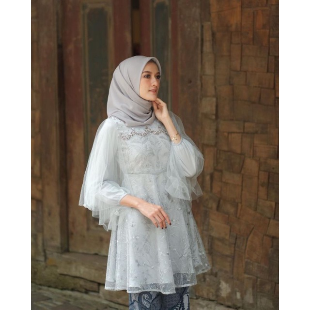 COUPLE LUNNA SET GREY COUPLE KEBAYA BROKAT GREY COUPLE KONDANGAN