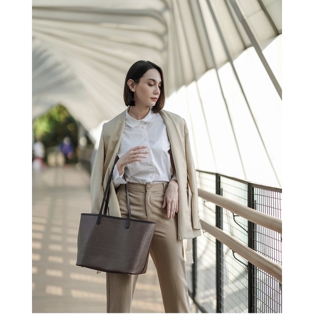 izzy bag buttonscarves (ready new brown)