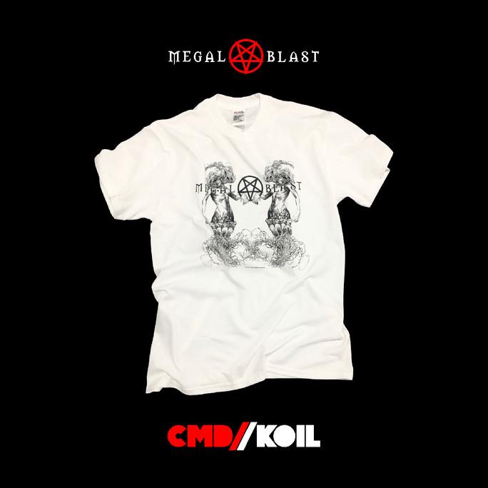 Cmd // Koil - Reissue: Koil "Seaweed" White - Kaos / T-Shirt Official