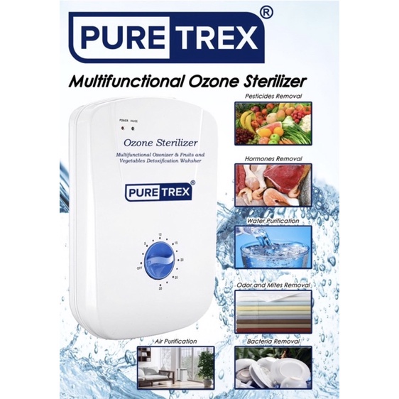 Ozon Puretrex / Ozone Sterilizer Puretrex / Ozone Buah Rumah Tangga / Depot Air Isi Ulang