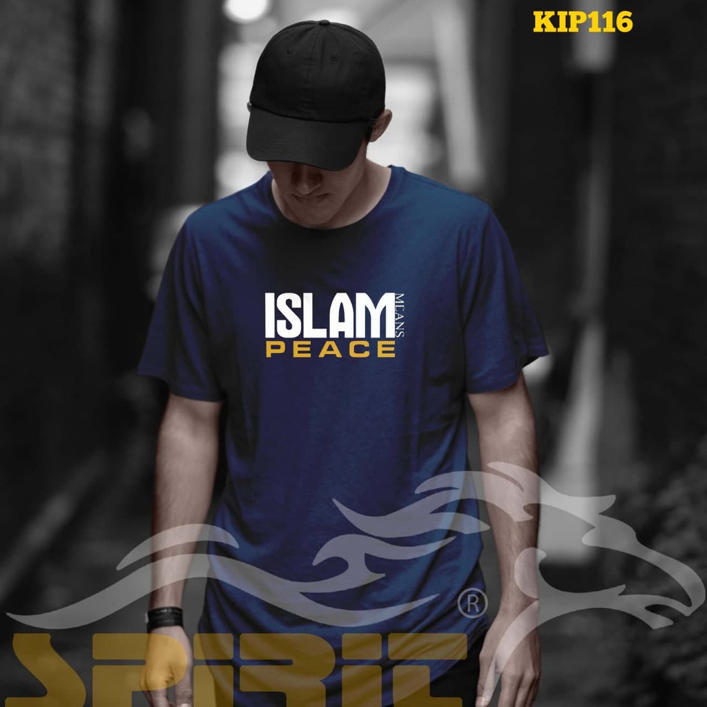 Kaos Distro Pria Dakwah Islam Islami Pakaian Pendek ISLAM PEACE KAOS DISTRO ISLAMI KAOS ISLAMI