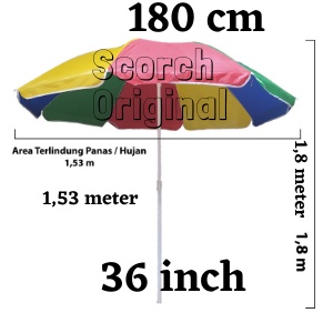 Payung Pantai Murah / Tenda / Taman UK-36 inch = 90 -180cm