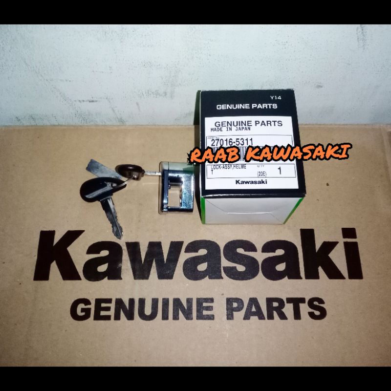 kunci helm ninja 150 r ss original kawasaki