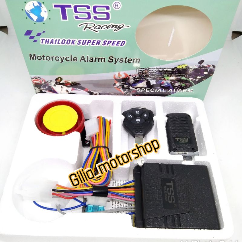 Alarm system Motor Alarm Remote Starter TSS Remot Motor Alarm Motor TSS Anti Maling Alarm motor TSS Remote motor dan mobil