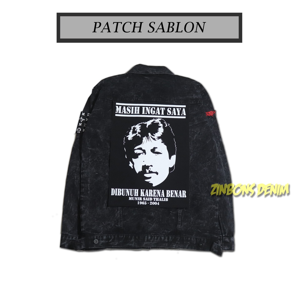 Tempelan Jaket Emblem Patch Backpatch Patch Sablon Marsinah Patch Sablon Munir Patch Refuse