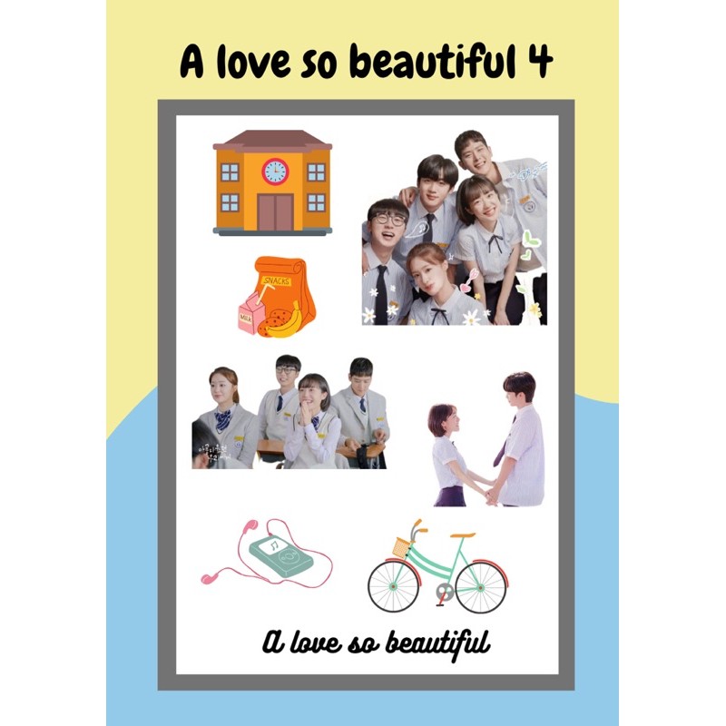 Sticker Pack Drama Korea A love so beautiful (ALSB) Kim yo han stiker tumblr aesthetic