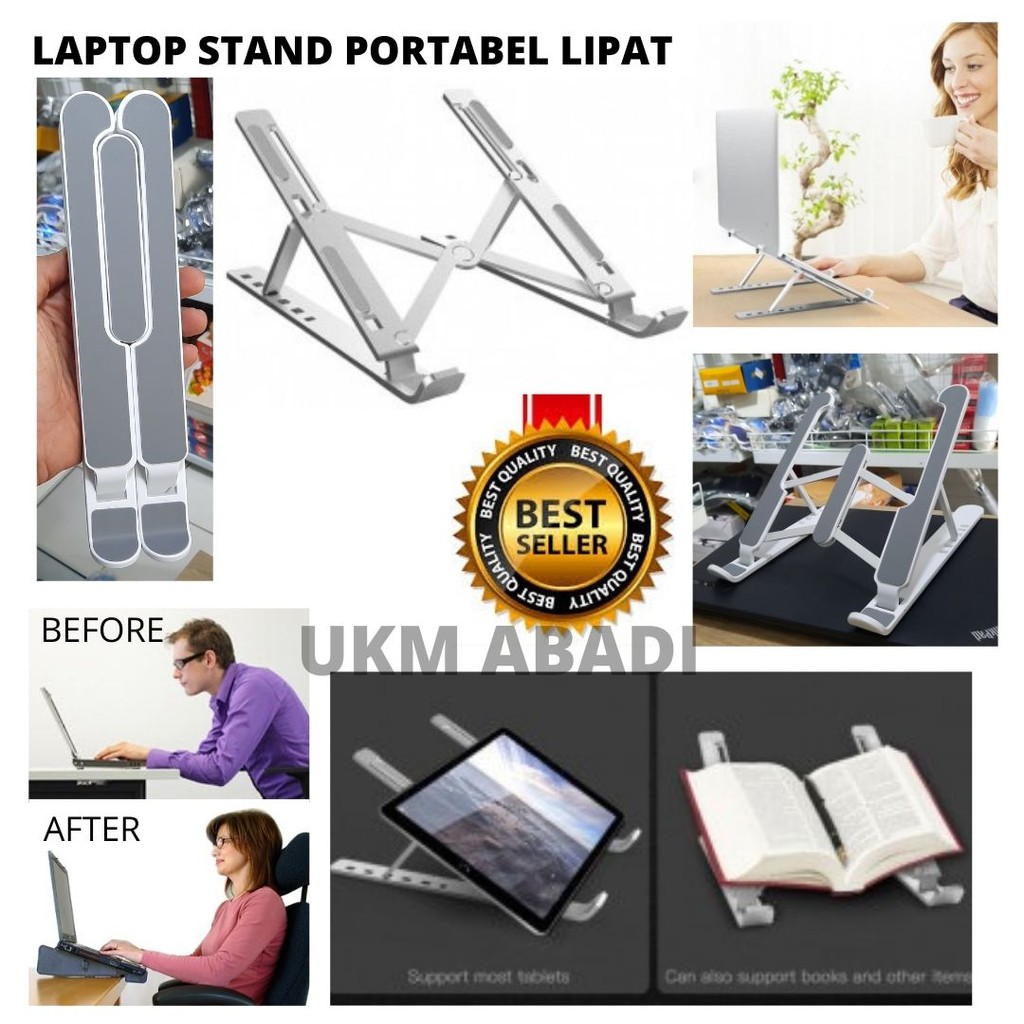 Laptop Tablet Stand Dudukan Meja Model Lipat Portabel  111