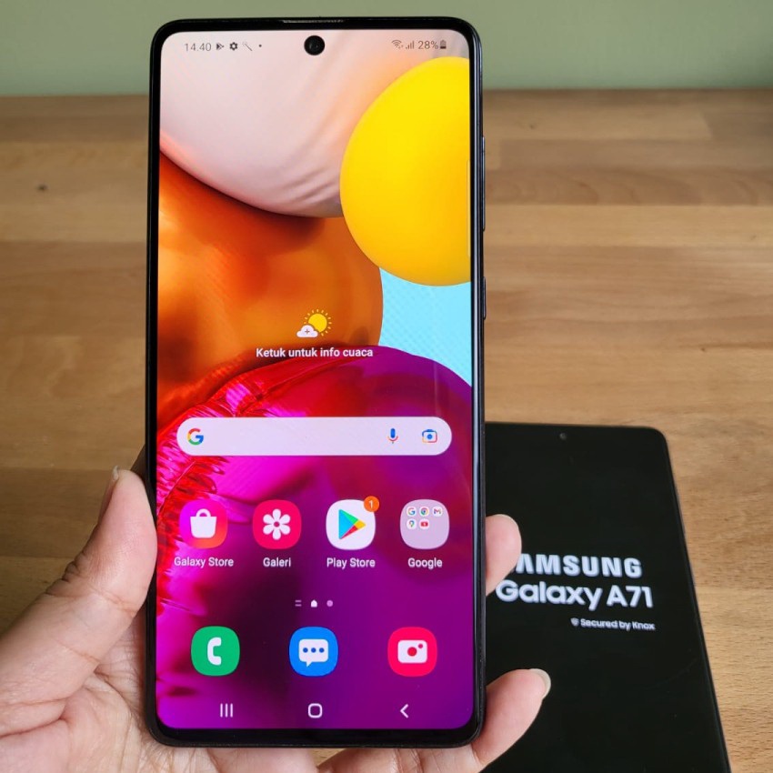 Samsung Galaxy A71 Ram 8/128 GB Snapdragon 730G Full Set Second Mulus