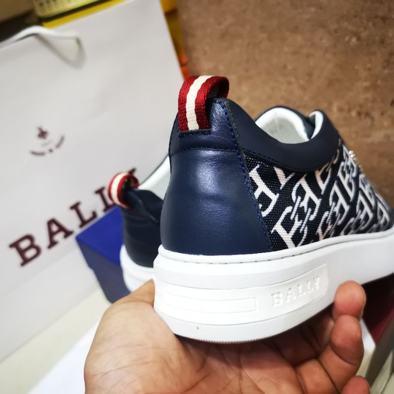 SEPATU SNEAKER bal ly PRIA MIRROR QUALITY biru navy P1SHOES