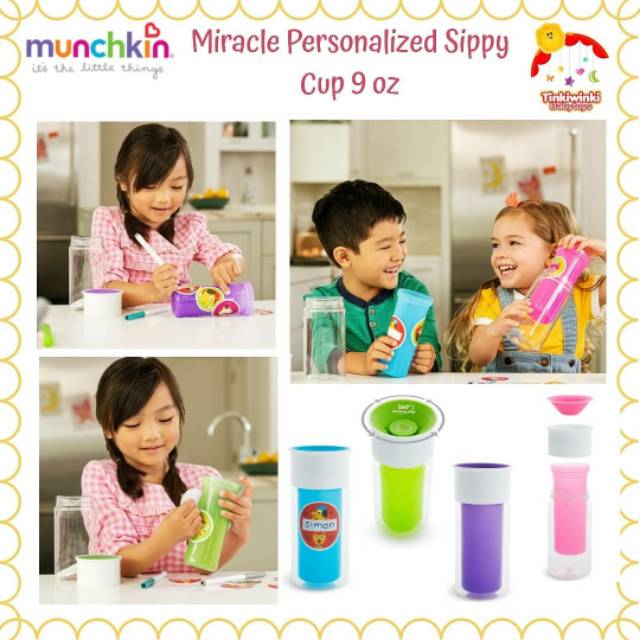 Munchkin Miracle Personalized Sippy Cup 9oz