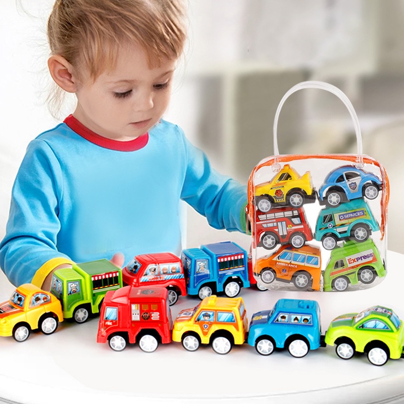 Mainan Mobil Mini Pull Back Warna-Warni Pullback Mobil Mobilan Kecil Fancy Pulback Colorful Mini Car Print/C 188