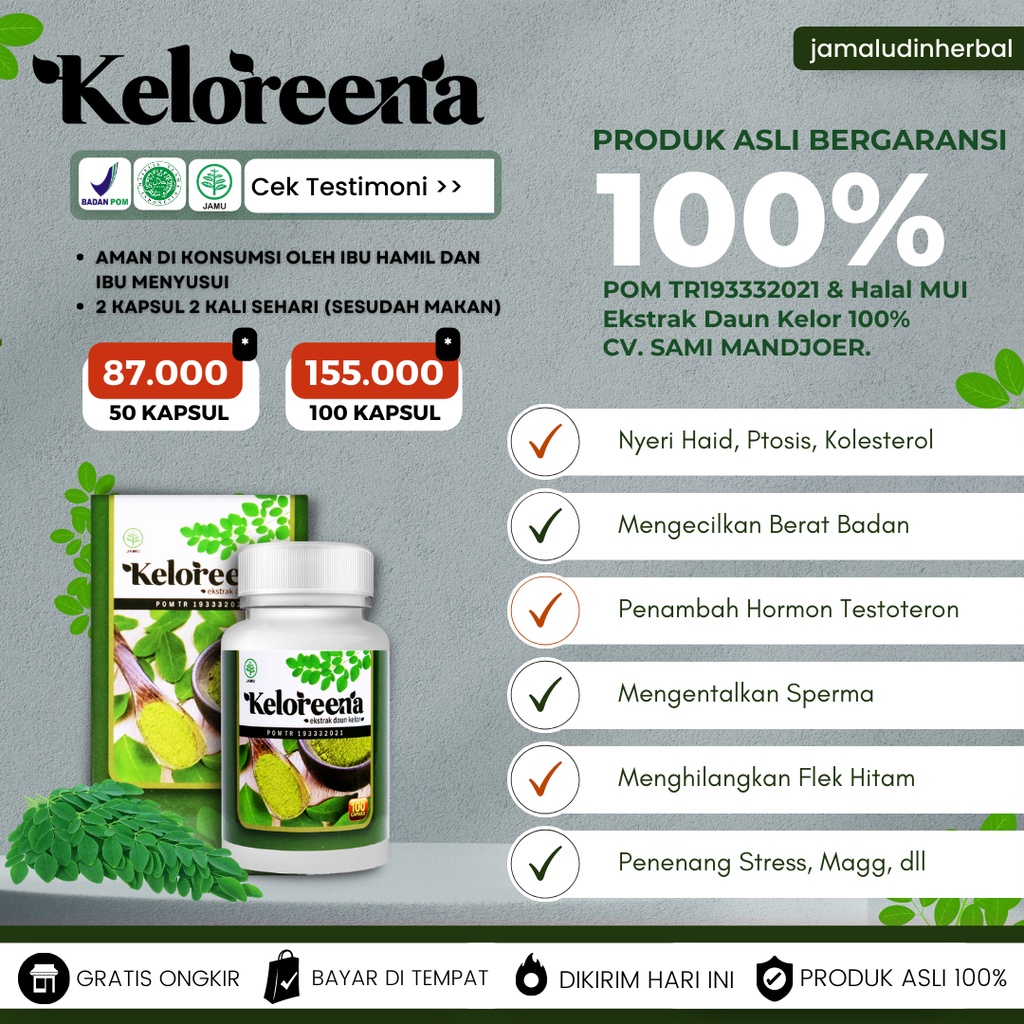 Keloreena Alami Asli Original 100%