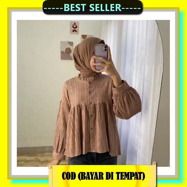 Blouse Wanita Kekinian 2022 Cod Blous Blus Cewek Bahan Adem Atasan Ter Premium Arina Blouse Kekinian