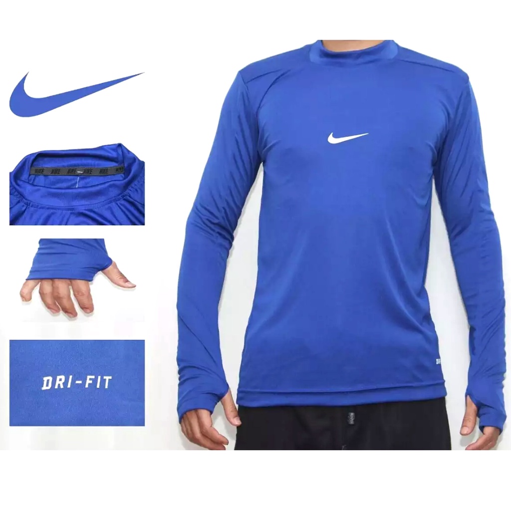 MANSET BASELAYER THUMBHOLE / Kaos Manset Base Layer Pria Bahan Stretch Slimfit