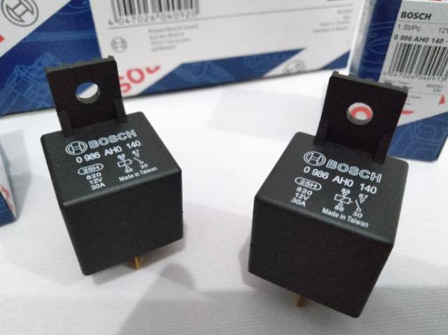 Relay Relai Rellay Bosch 4 Kaki 12V 30A Asli Termurah Surabaya