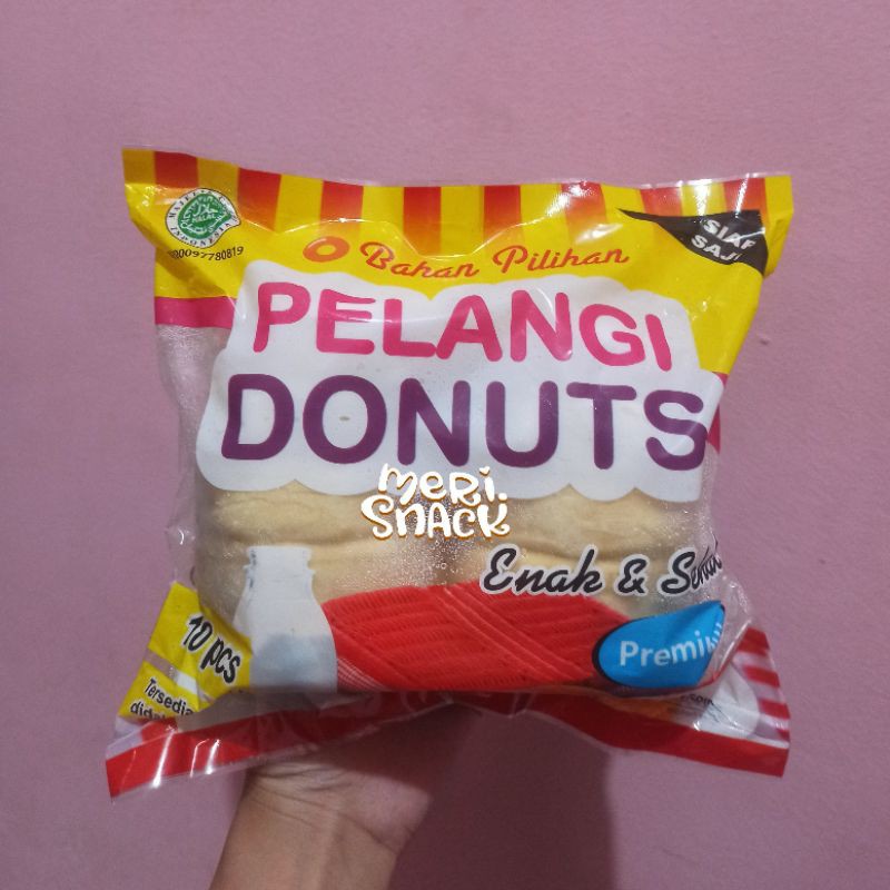 

Pelangi Donuts / Donat Pelangi Isi 10 / Donat Kentang / Donat Frozen