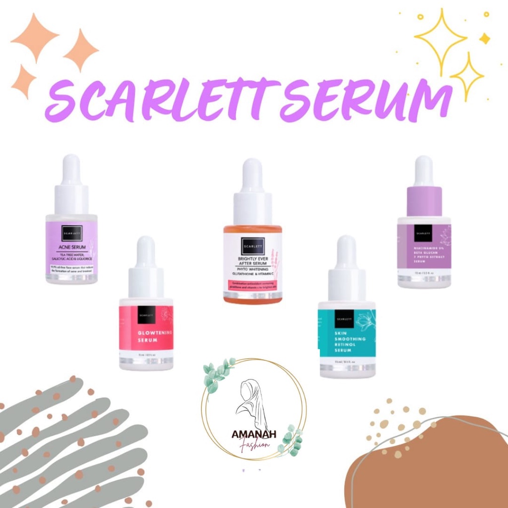 SERUM SCARLETT WHITENING NEW SERUM RETINOL SCARLETT SERUM NIACINAMIDE SCARLETT WHITENING
