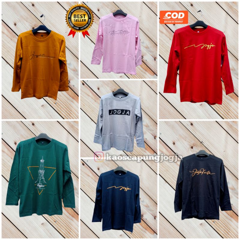 KAOS LENGAN PANJANG KAOS JOGJA KATUN KAOS WANITA KAOS MURAH