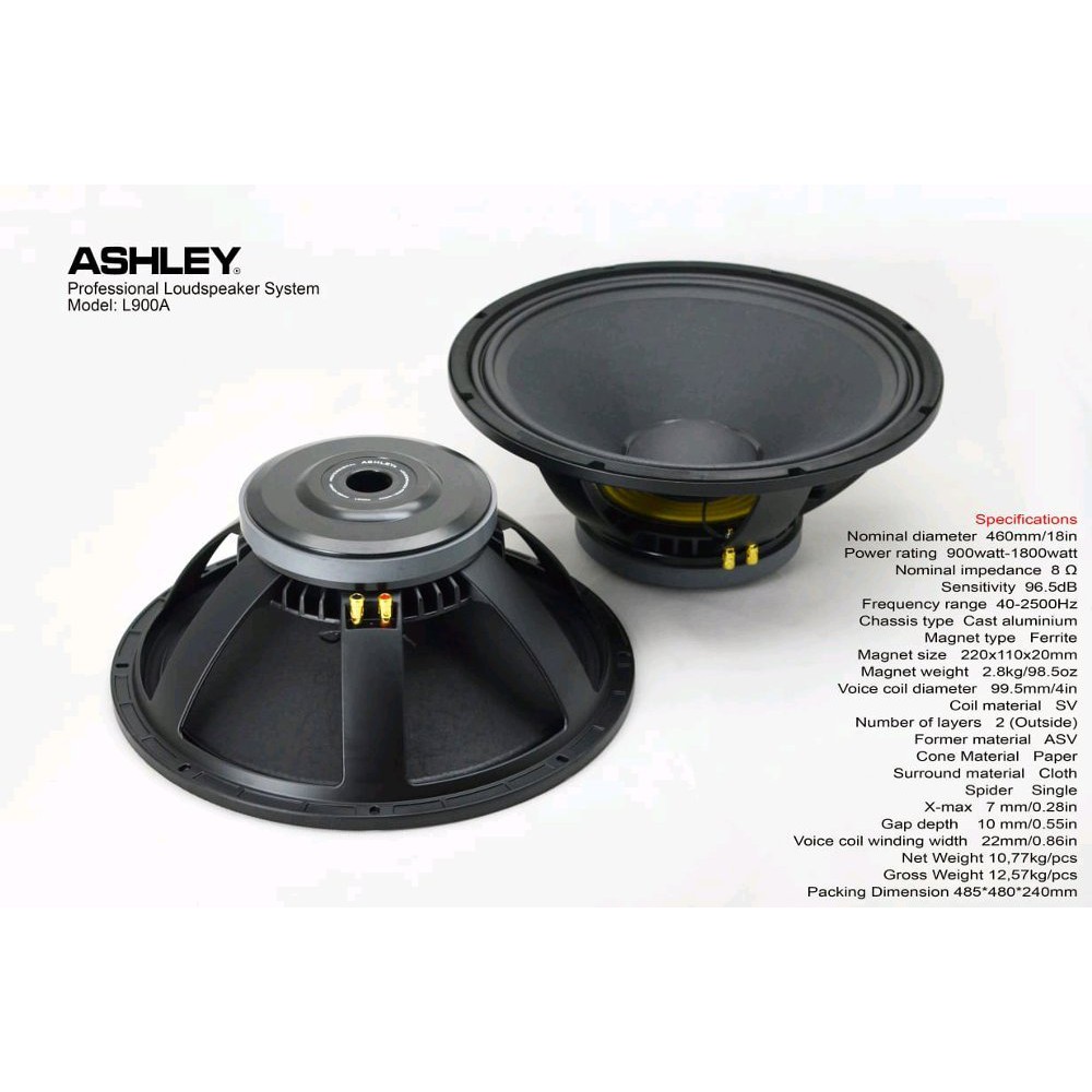 speaker ashley 18 inch L900A  L 900 A   L 900A  Diskon