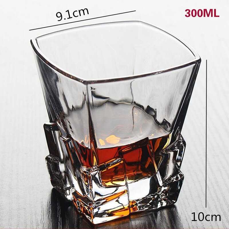 Gelas Cangkir Whisky Wine Glass Cup Sloki 300ML - YJ101/gelas cangkir kopi teh sirup koleksi desain 