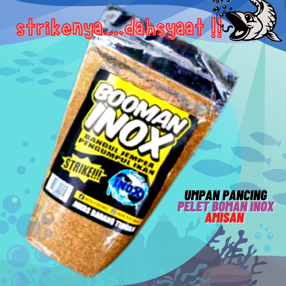 Umpan Amisan Pancing Pelet Boman Inox Pengumpul Ikan