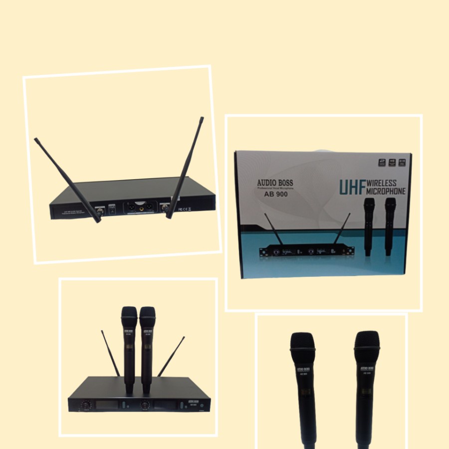 mic wireless audio boss AB900 BEST SELLER FOR KARAOKE GEREJA