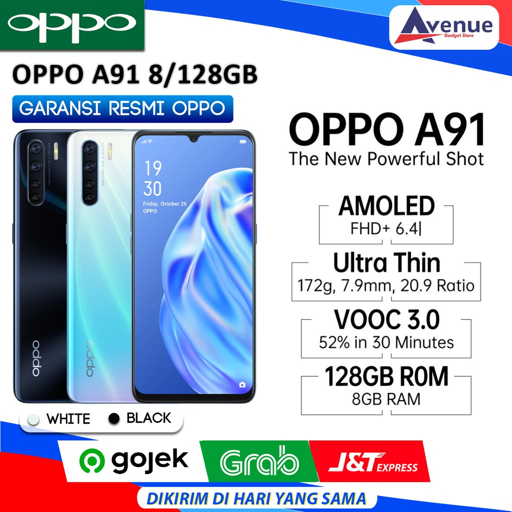 Hp Oppo A91 8 128gb Garansi Resmi Oppo Promo Murah Shopee Indonesia