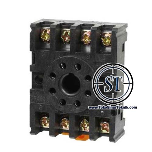 Socket Relay MK2P-I 8 Pin Soket Pasangan  Untuk Relay MK2P-I 8 kaki Plastik Tebal Connector Penghubung