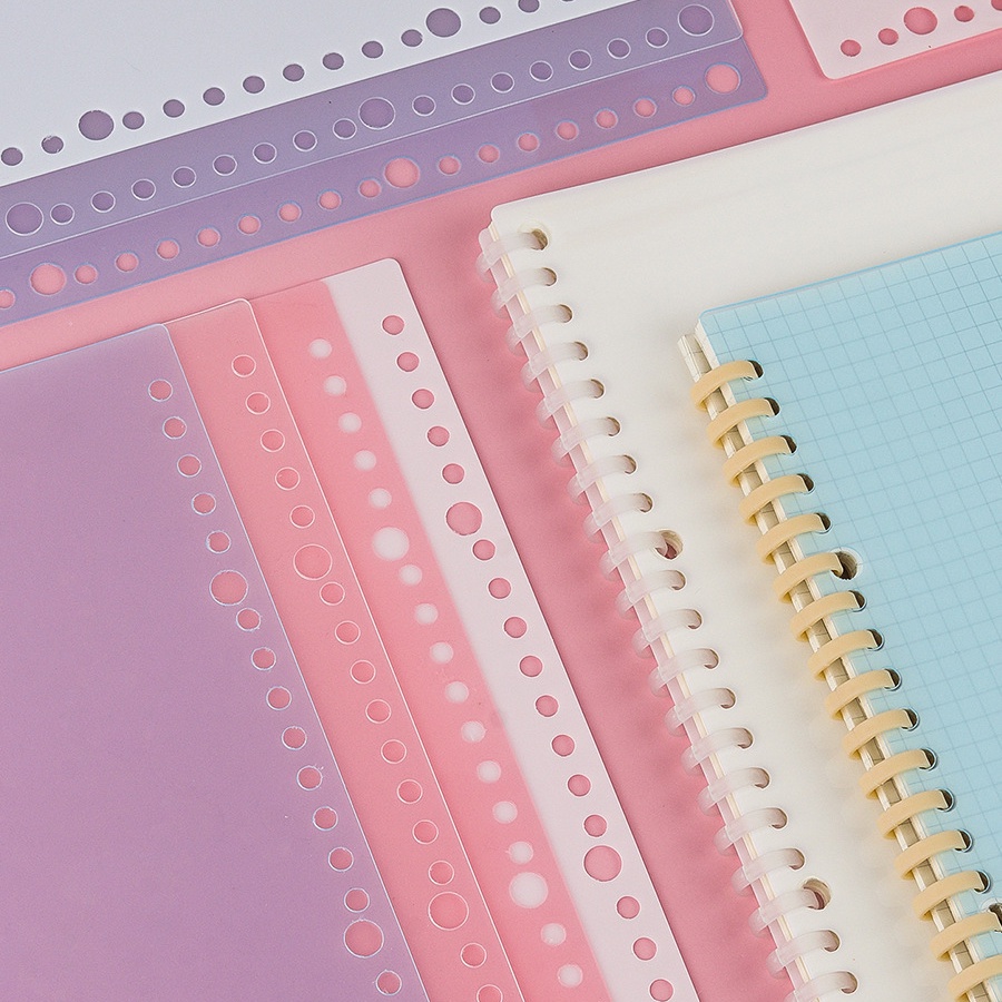 

[Artopia] DIY Spiral Ring Binder Plastik Plastic Binder Binding Strip Cover PP Transparent / Lucu Binding Strip Transparan