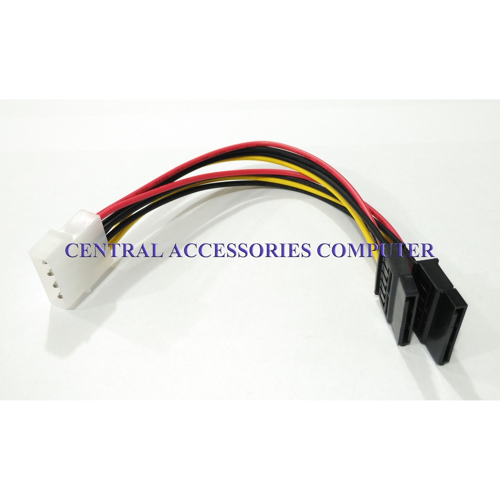 KABEL POWER SATA CABANG (1 ATA MALE - 2 SATA FEMALE)